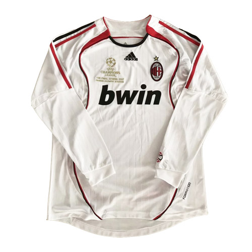 AC Milan Away 0607 Retro Long Sleeve Shirt - Official Replica 9517
