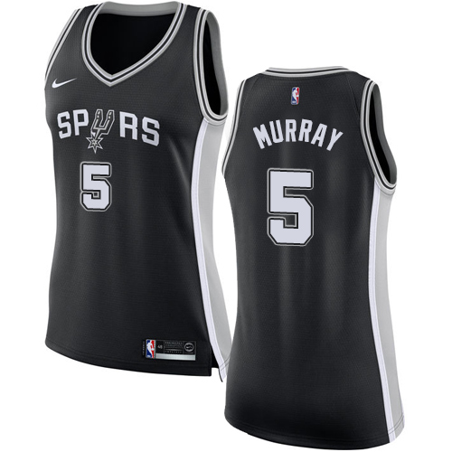 Authentic SA Spurs Dejounte Murray #5 2024 Icon Swingman NBA Jersey