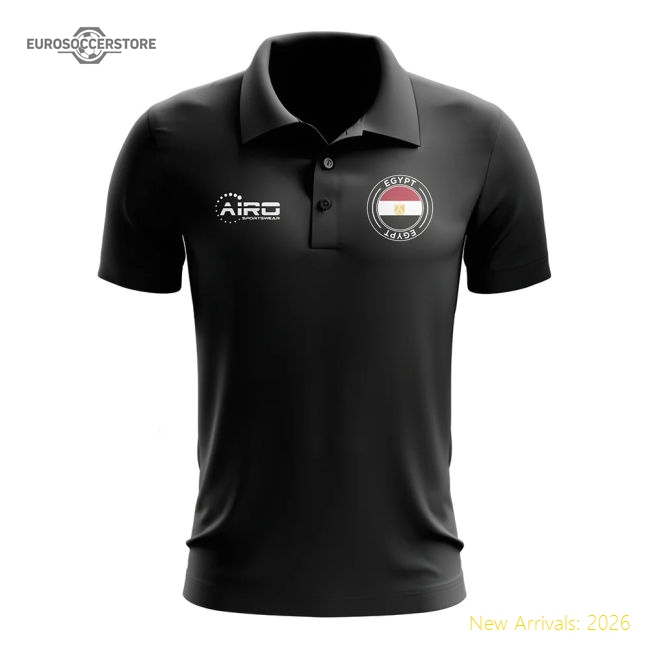 Superior Egypt National Team Football Polo Shirt (black)