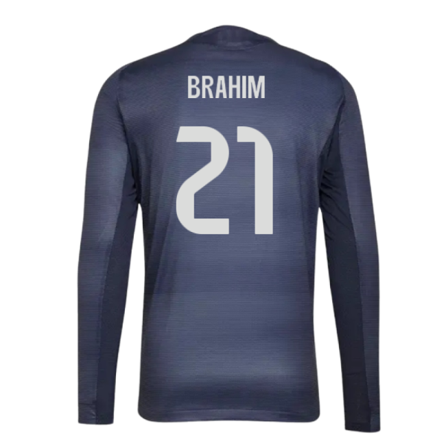 Supporter 2025-2026 Real Madrid Authentic Long Sleeve Away Shirt (Brahim