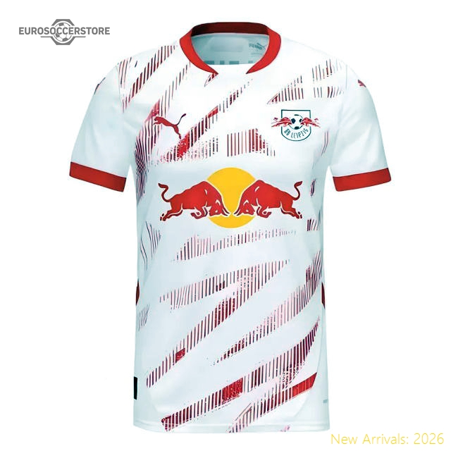2024-2025 Red Bull Leipzig Home Jersey Football Jersey Match Replica