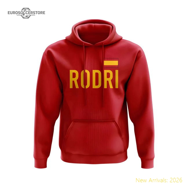 Rodri Spain Flag Hoody (Red)