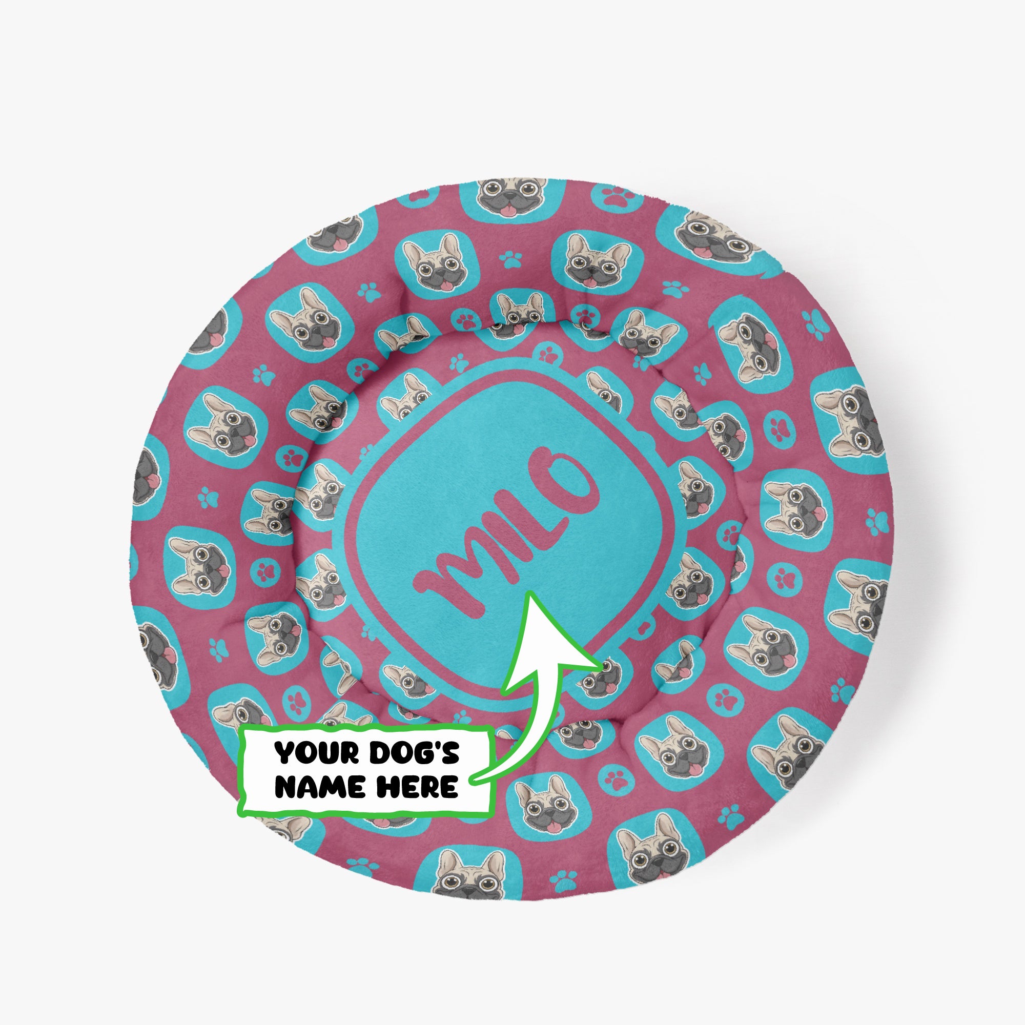 Anti-anxiety Donut Bed For French Bulldogs Outdoor Use | Safe For Paws