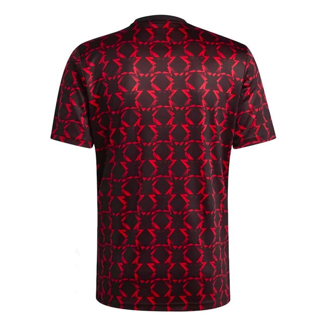 2024-2025 Man Utd Pre-Match Jersey (Black) (Toone 7)