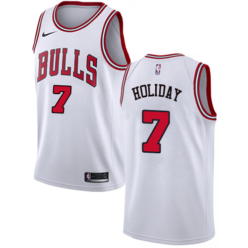 White Nike Chicago Bulls #7 Jersey - Performance Fabric Quality