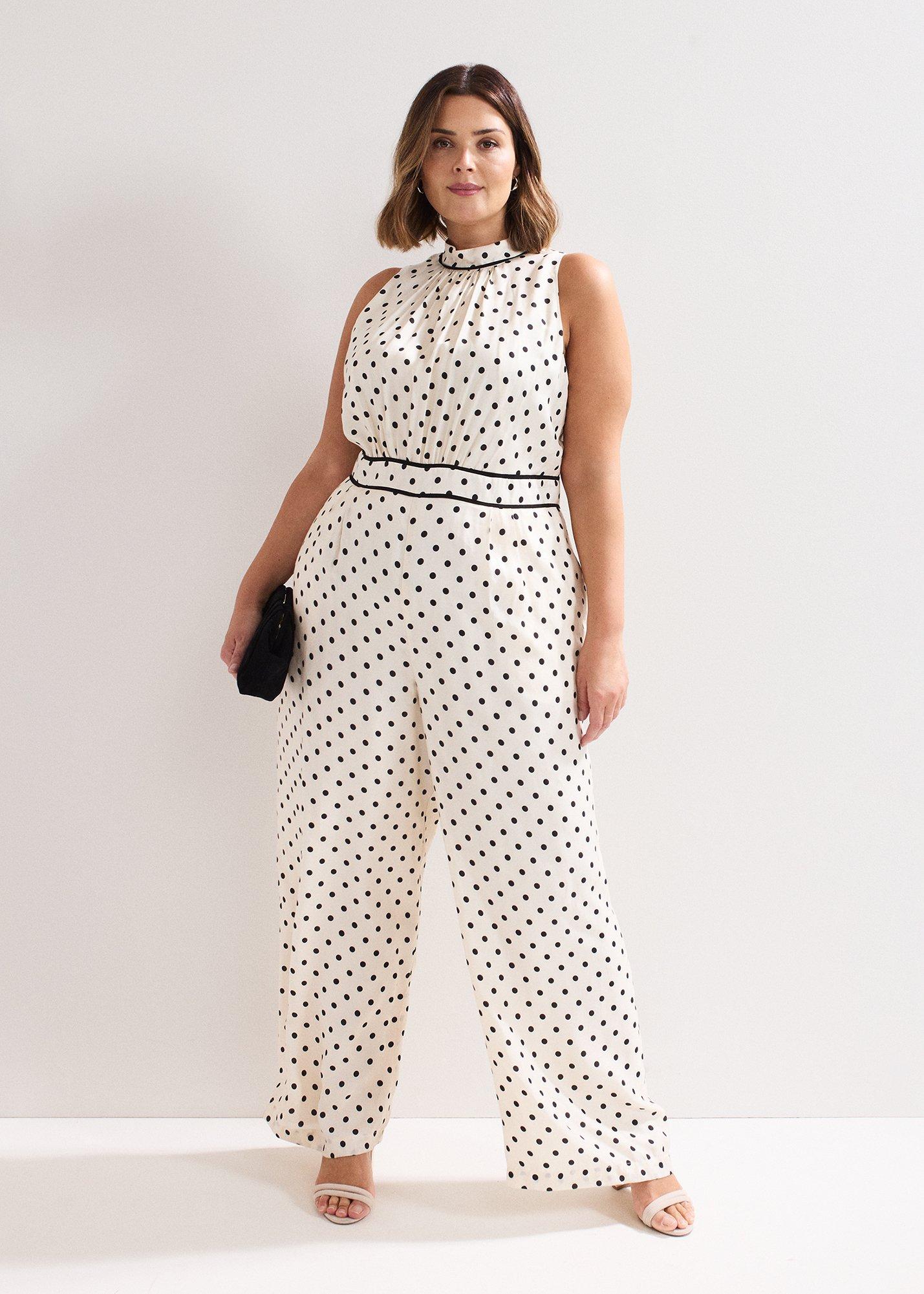 Marilee Spot Corsage Jumpsuit