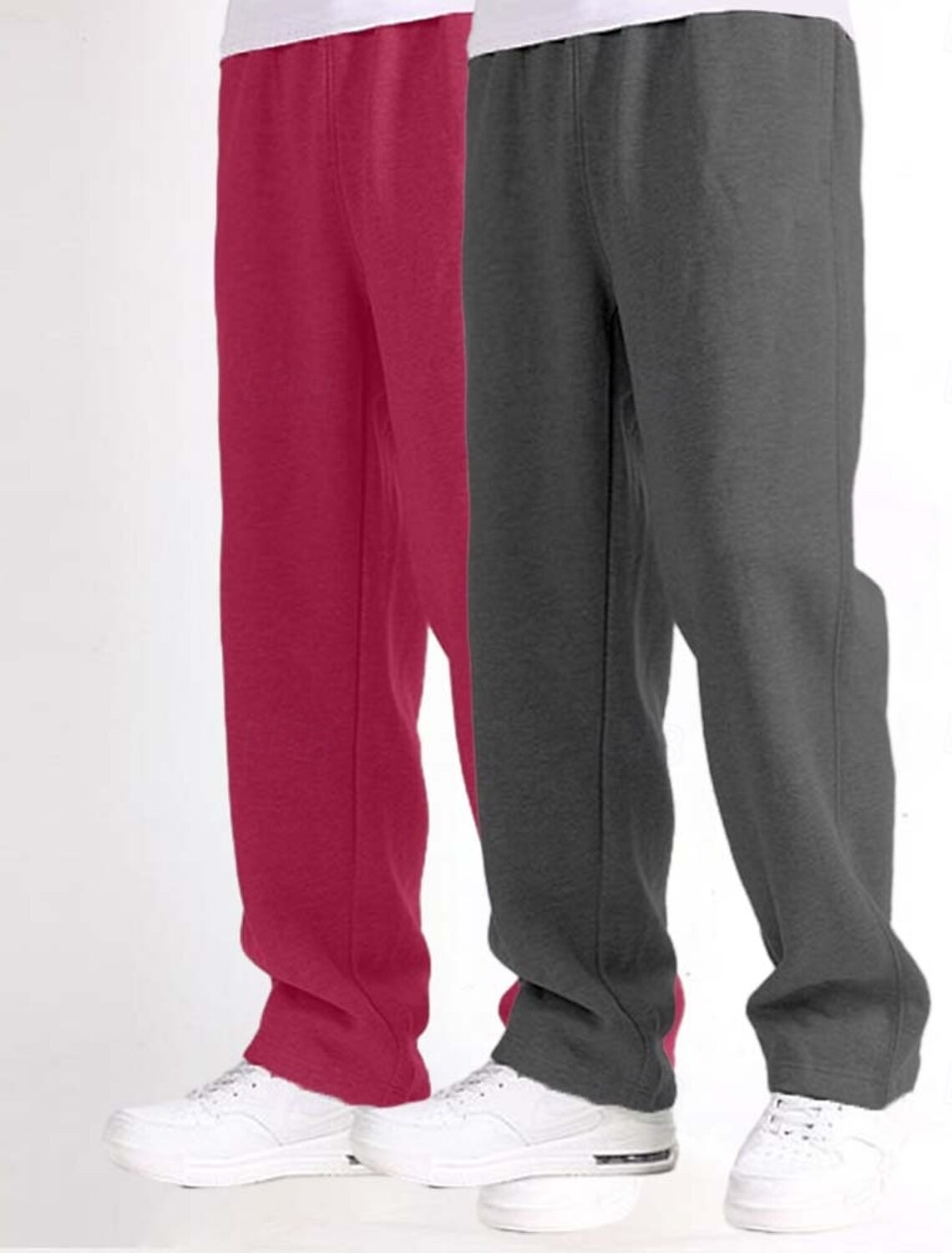 Men's Sweatpants Fleece Pants Joggers Trousers Straight Leg Elastic