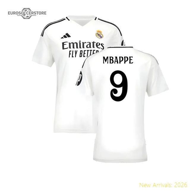 Premium 2024-2025 Real Madrid Home Shirt (Womens) (Mbappe 9)