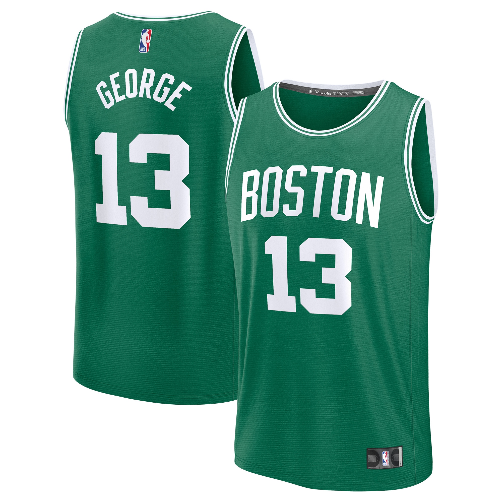 [SJH] Paul George Boston Celtics Fast Break Replica Jersey - Kelly Green - Icon Edition