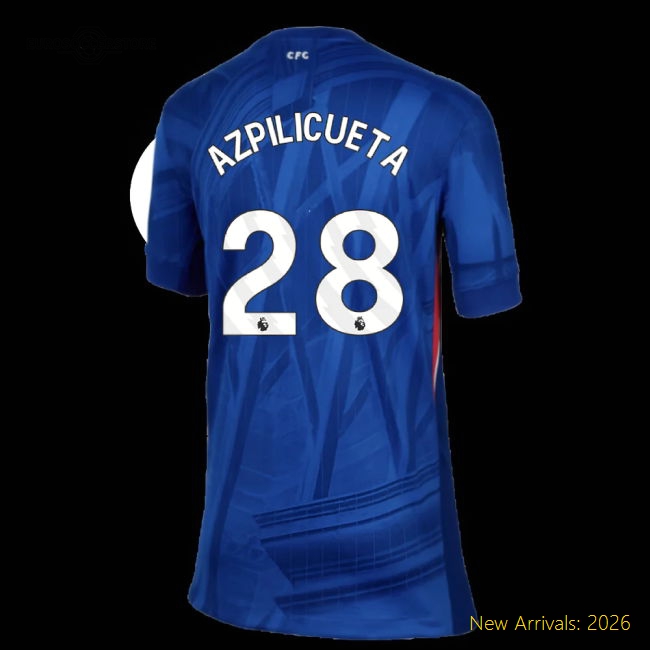 Chelsea Kids Azpilicueta Breathable Jersey Dri-fit Lightweight