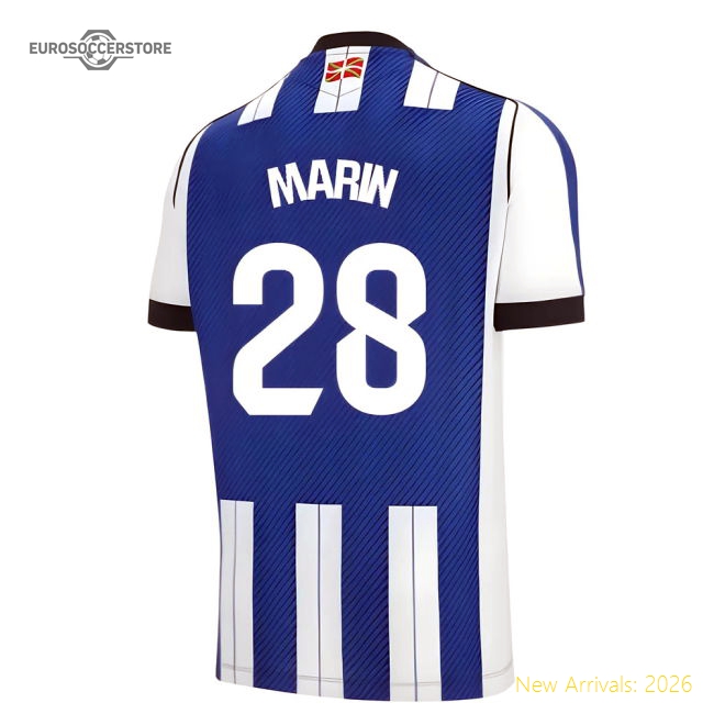 2025-2026 Real Sociedad First Jersey (marin 28) - Fantastic Value