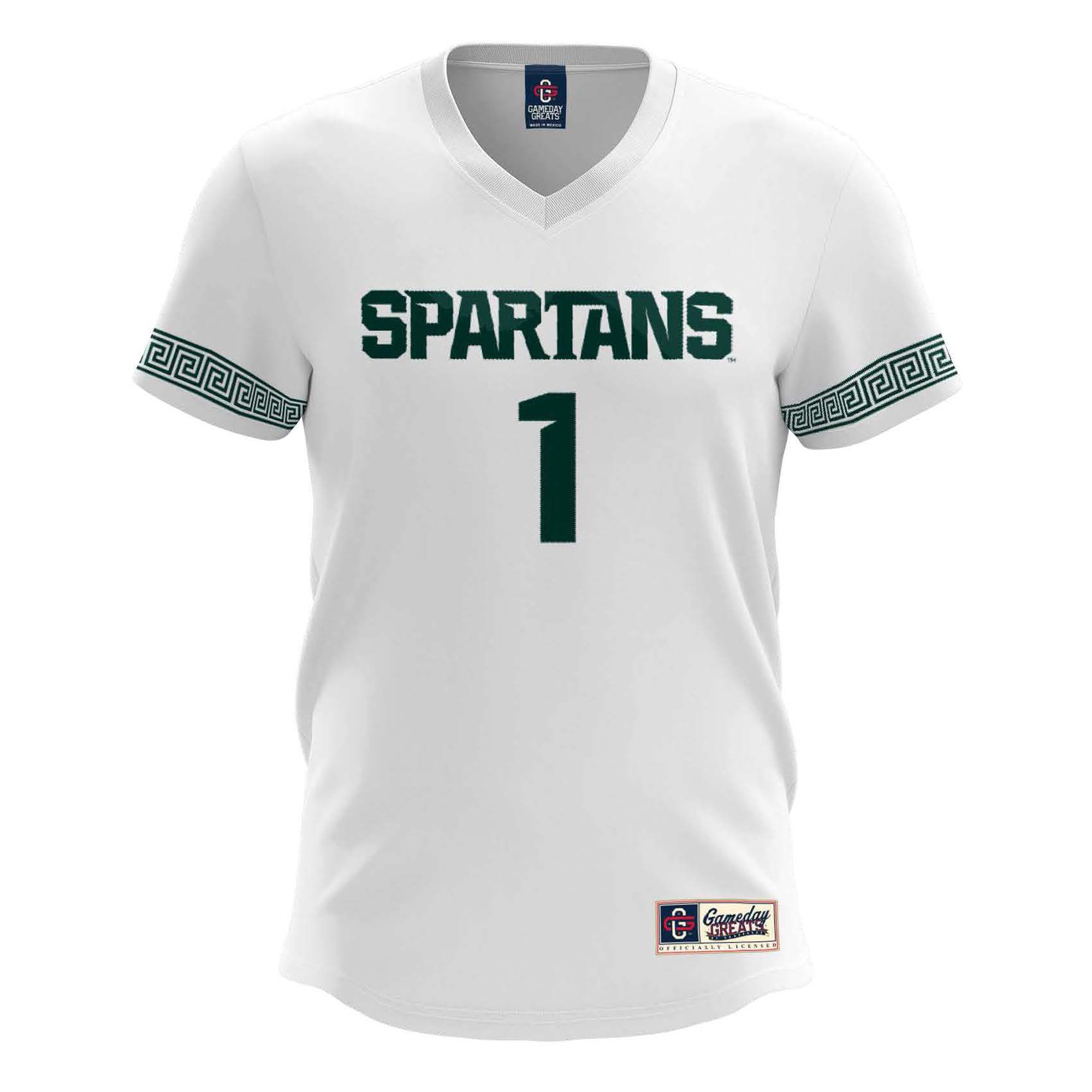 [SJH] Michigan State Spartans GameDay Greats Lightweight Soccer Team Jersey - White