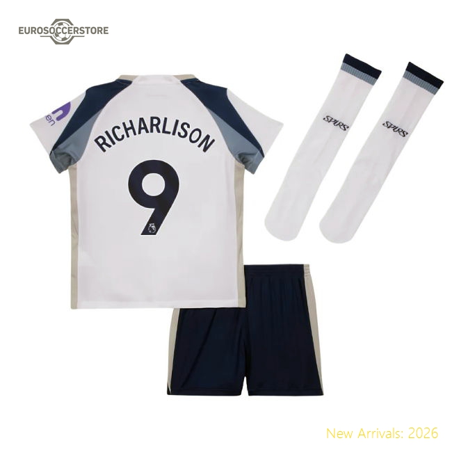 Tottenham Hotspur 2024-25 Home Fan Version For Kids (Richarlison Game