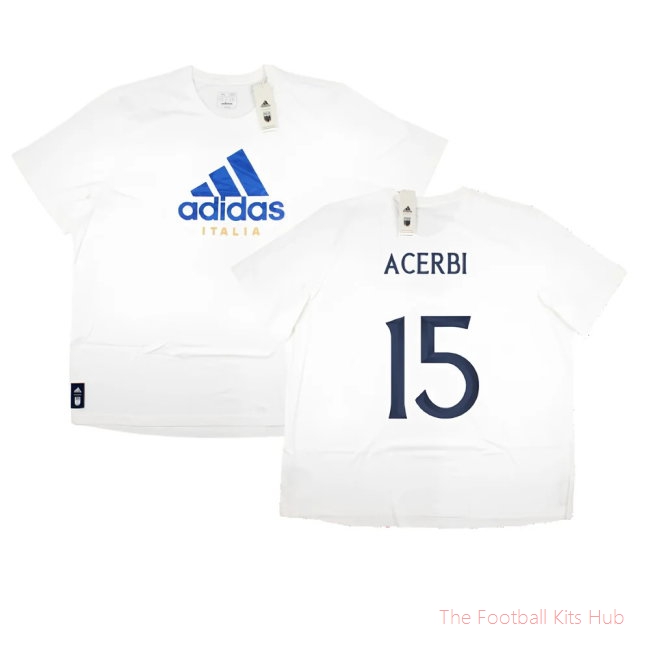 2023-2024 Italy DNA Graphic Tee (White) (ACERBI 15)