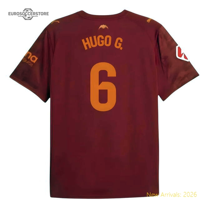 Fan-Favorite 2025-2026 Valencia Away Shirt (Kids) (Hugo G. 6)