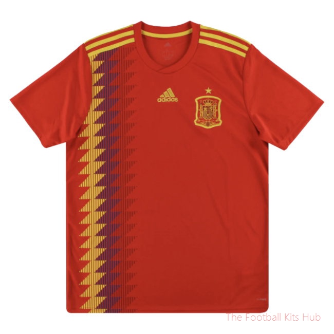 Men 2018-2019 Spain Home Shirt UEFA Euro