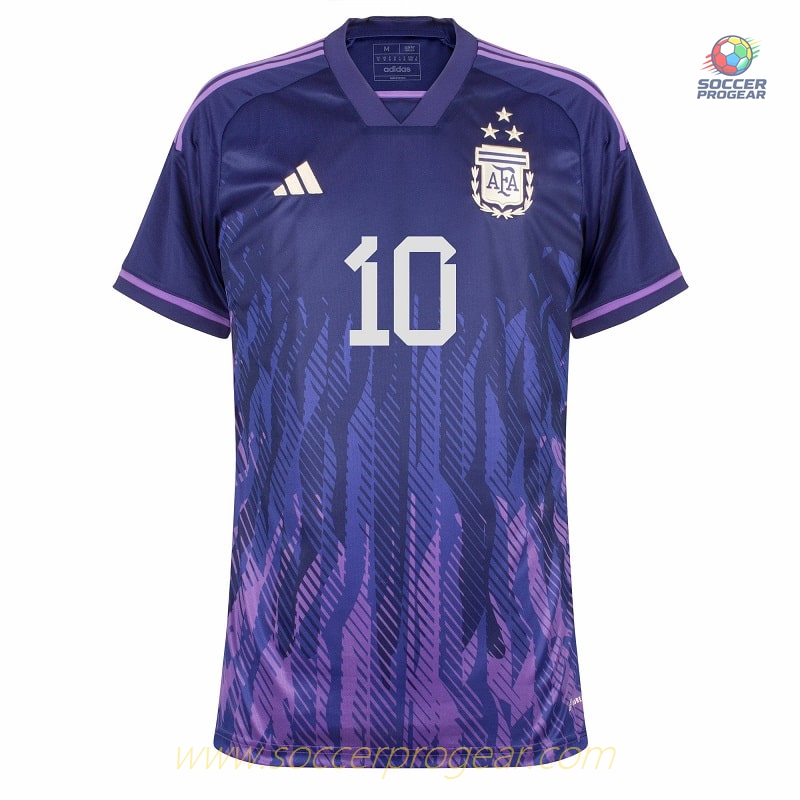 ARGENTINA Replica 3 STAR MESSI KIDS AWAY JERSEY 2022-23