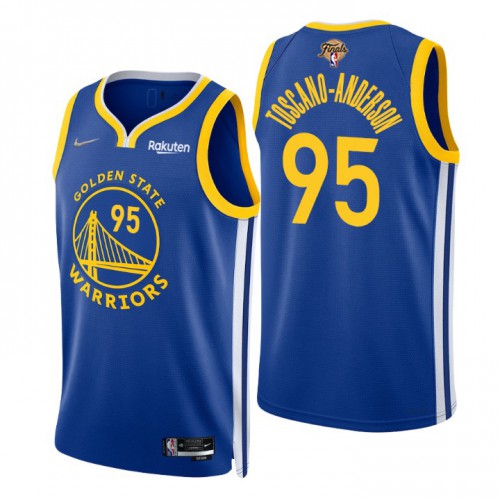 Professional GSW #95 Juan Toscano 2022 Finals NBA Icon Jersey Gold -