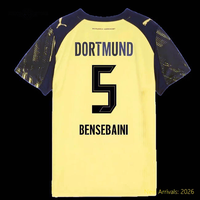 Borussia Dortmund 2024-25 Home Fan Version For Kids (Bensebaini