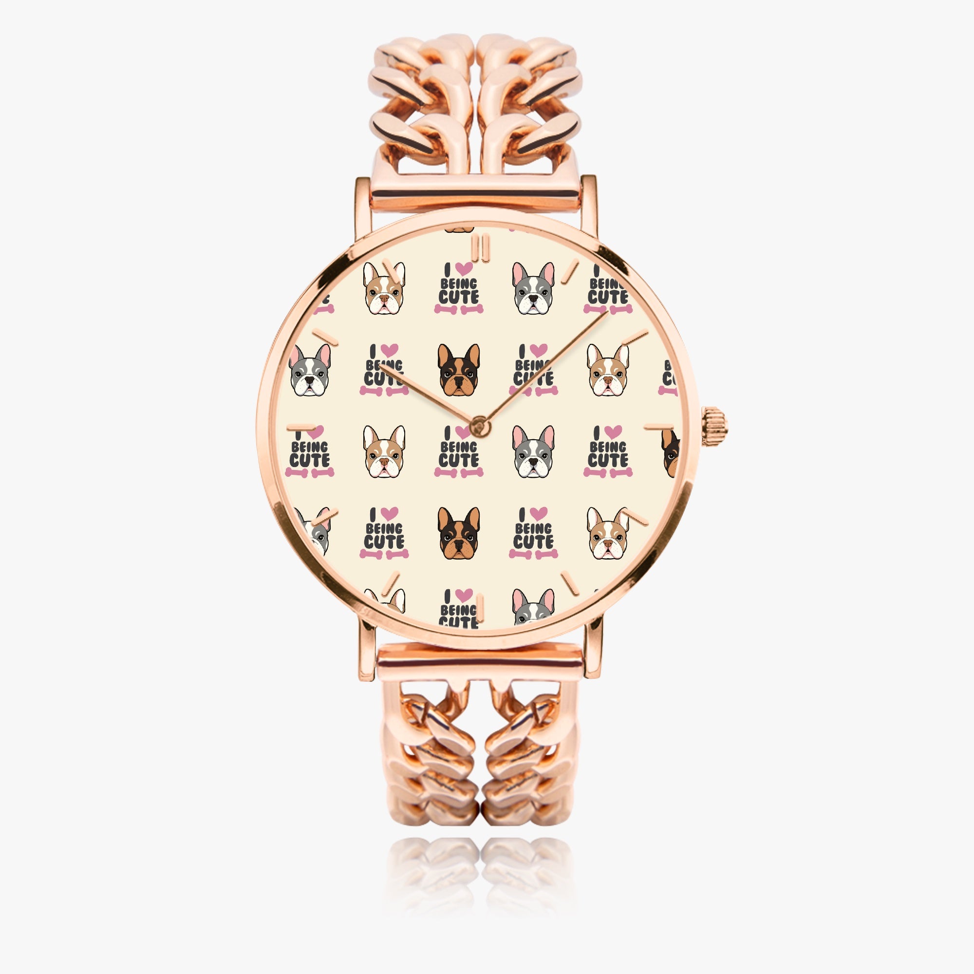 Patric - Safe Chic Hollow Strap Watch For Frenchie Lovers Indoor Use