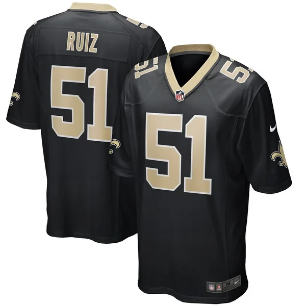 Performance New Orleans Saints Game Jersey - Premium Black NFL Fan ...