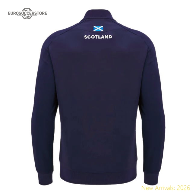 2024-2025 Scotland Rugby Anthem Full Zip Top (Navy) - Kids