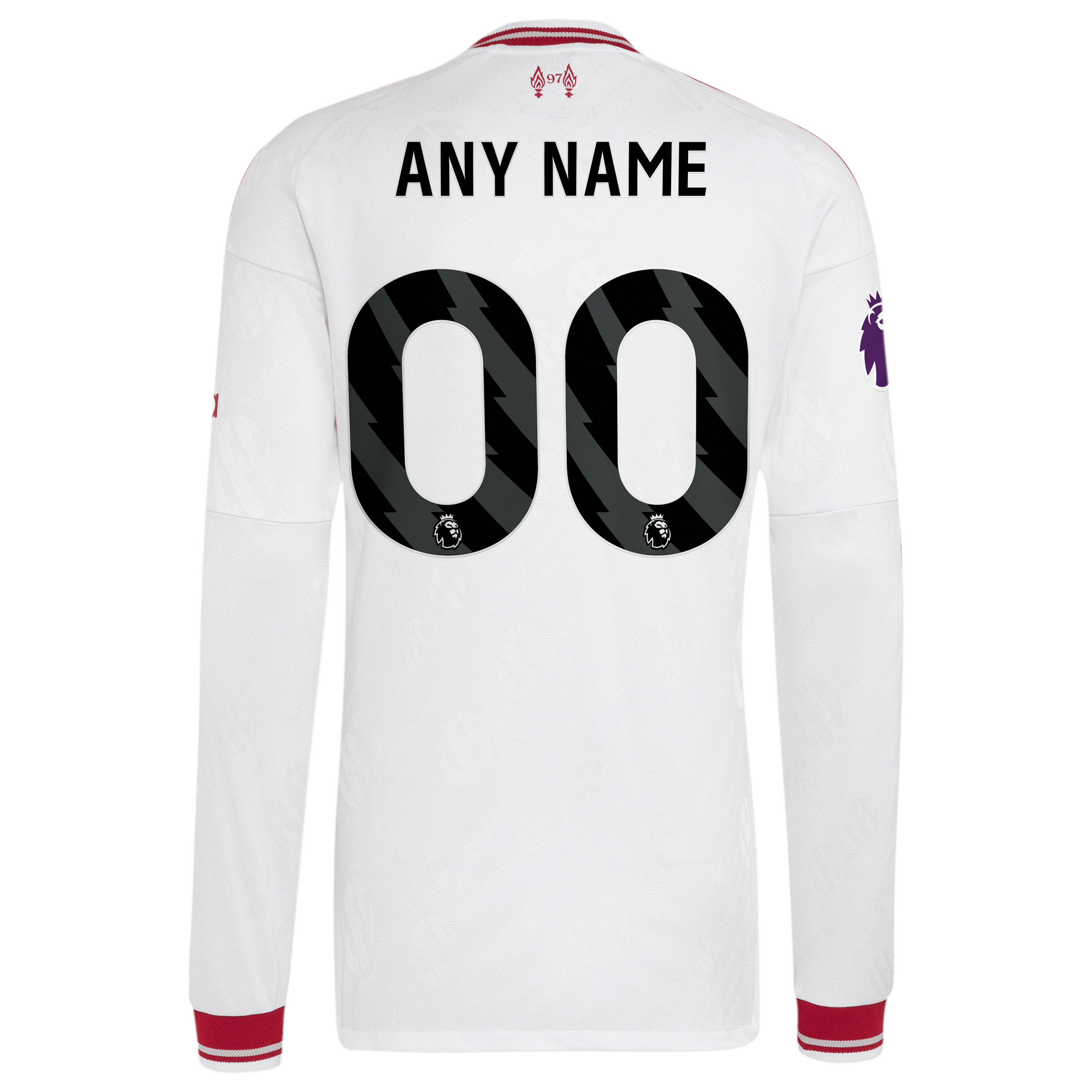 [SJH] Liverpool 2026/27 Away On-Field Authentic Custom Long Sleeve Jersey - White