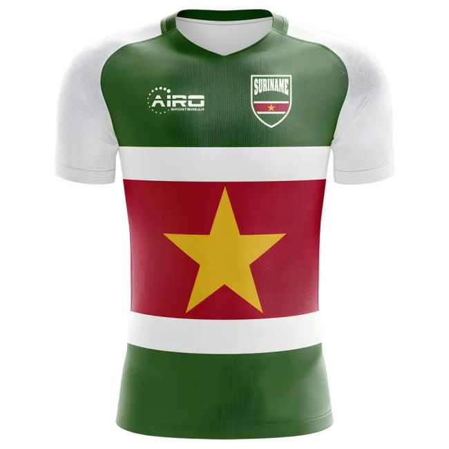 Premium-Quality 2025-2026 Suriname Home Concept Football Shirt
