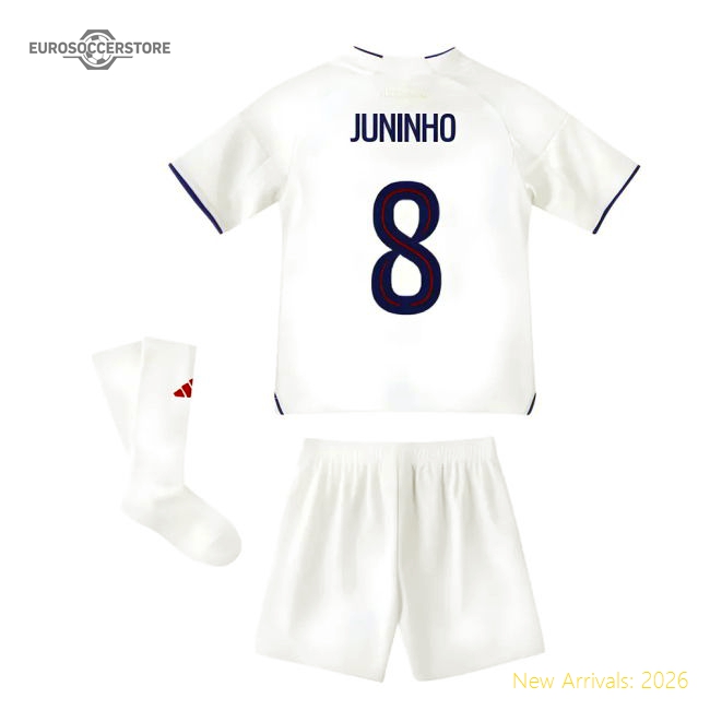 Fan-Favorite 2025-2026 Olympique Lyon Home Mini Kit (Juninho 8)