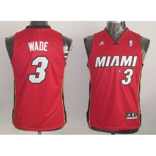 Red MIA Miami Heat #3 Game-Day Jersey Premium Quality Premium Quality
