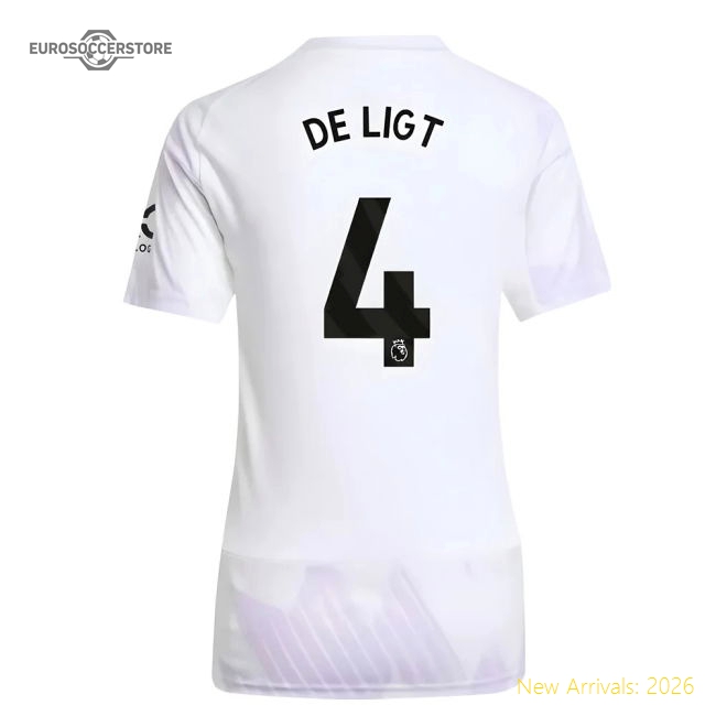 2025-2026 Man Utd Away Shirt (womens) (de Ligt 4) - Fantastic Value
