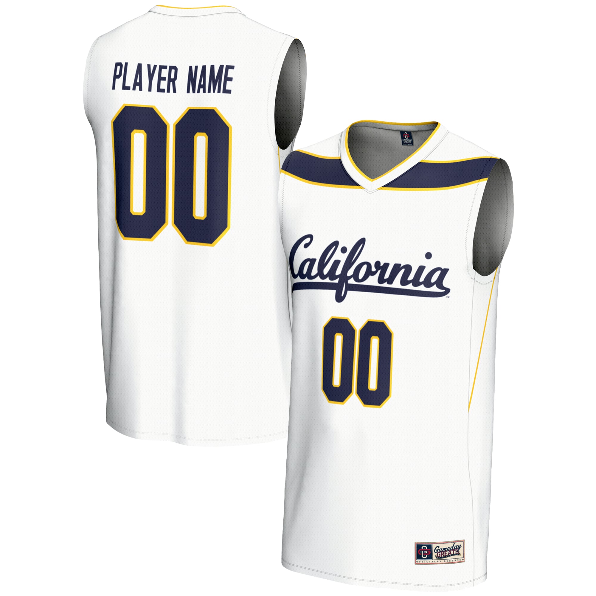 Cal Bears GameDay Greats Unisex NIL Pick-A-Player Lightweight Women's Basketball Jersey - White