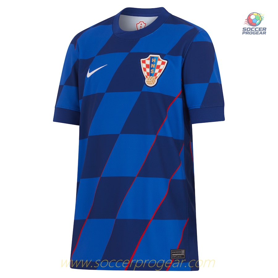 Croatia Away Kids Football Kit Soccer Shirt 2024-25 Edition