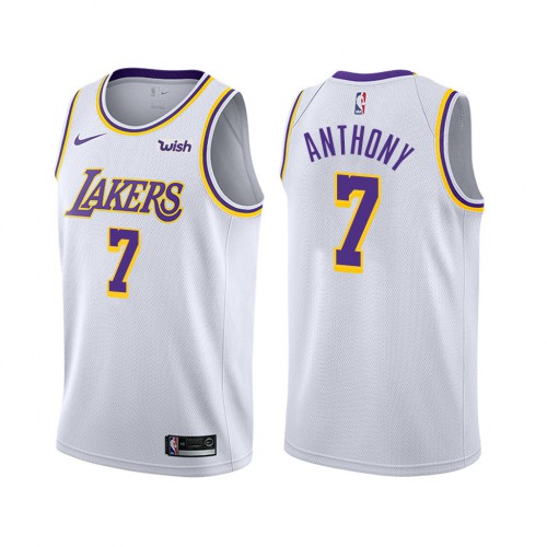 White LAL Angeles Lakers #7 Nike Premium Jersey Game Day Wear