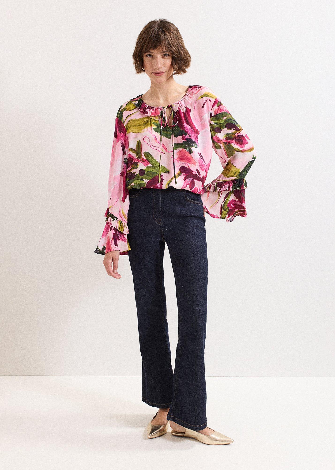 Petite Andi Floral Blouse