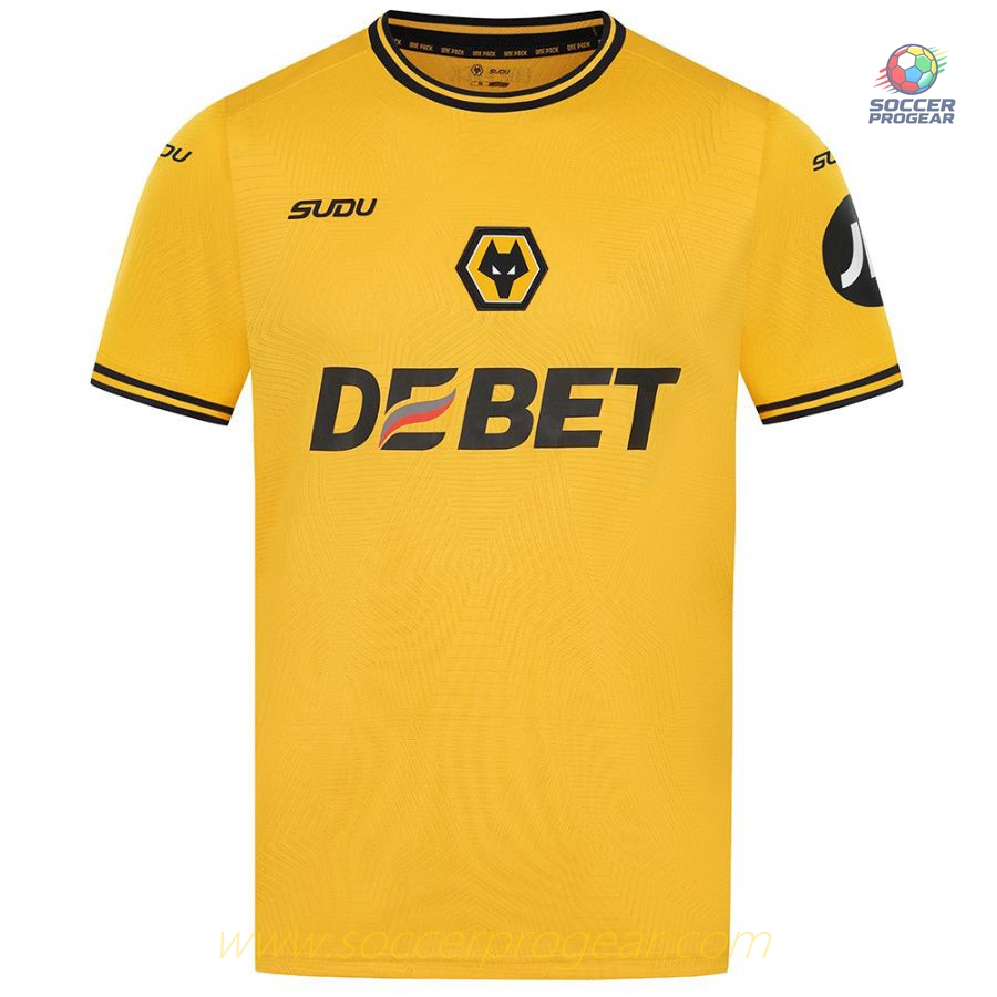 Wolverhampton Home Youth Kit Soccer Shirt 2024/25 Collection Black