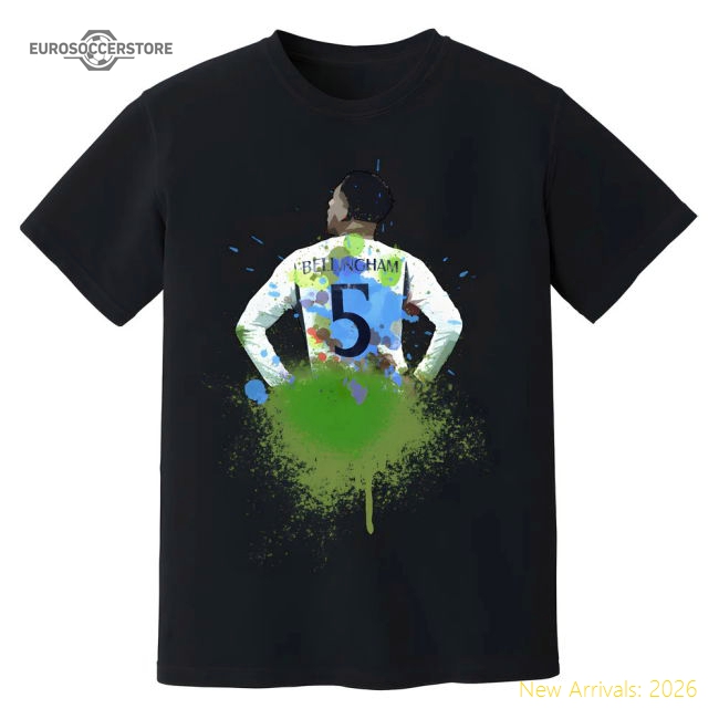 Supporter Jude Bellingham Real Madrid Art T-Shirt (Black)