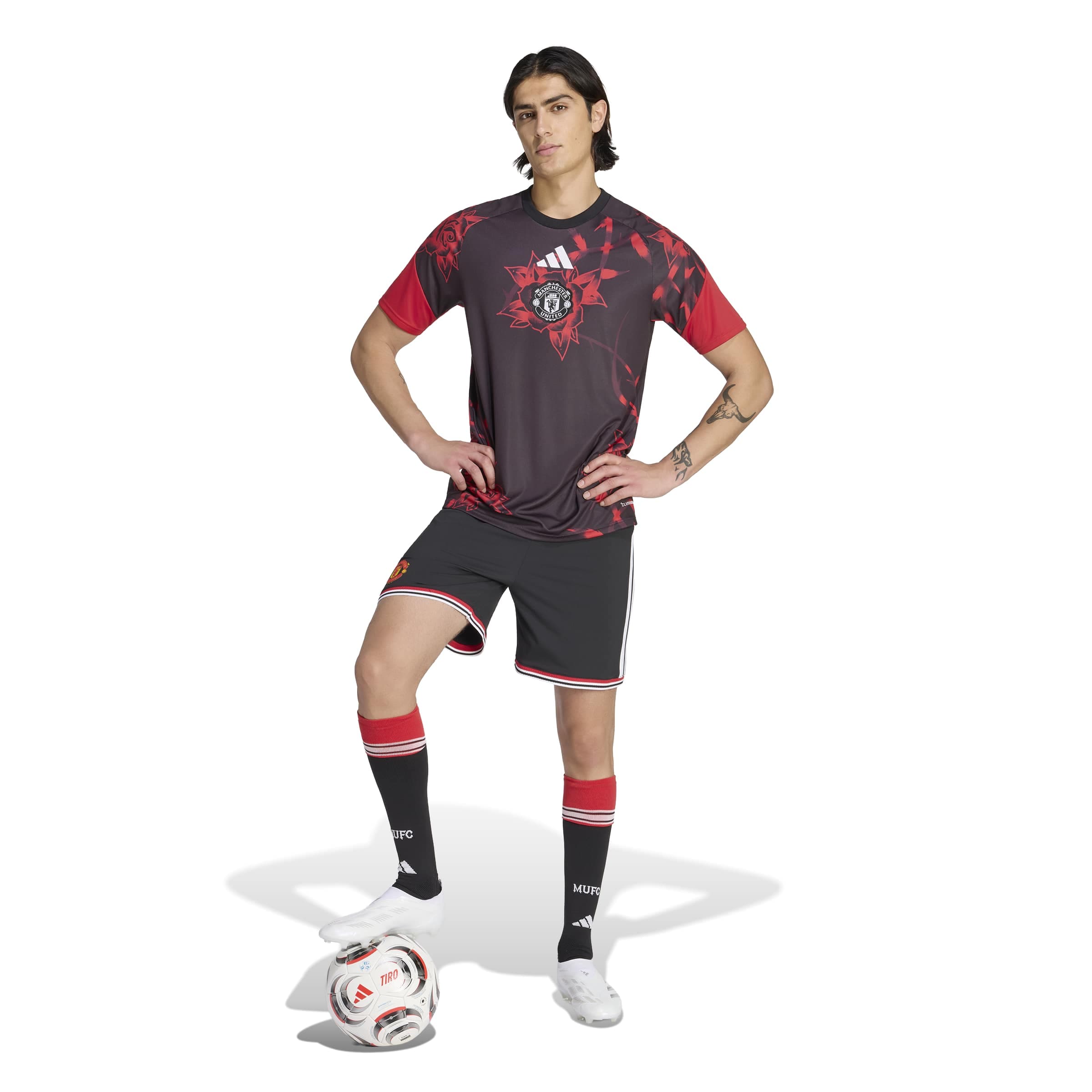 [SJH] Manchester United Home 2026/27 Pre-Match Jersey Top - Black