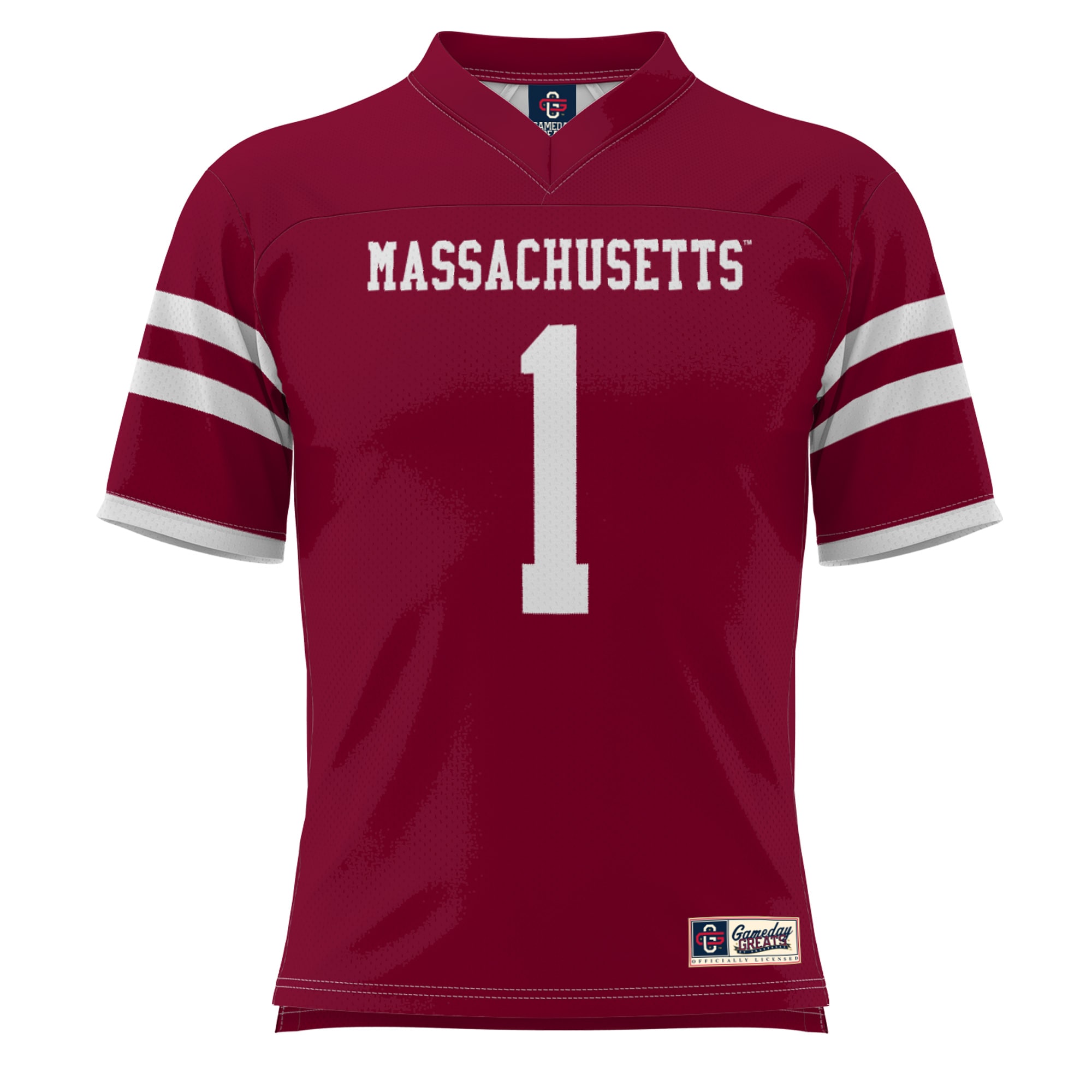 #1 UMass Minutemen GameDay Greats Youth 26/27 Football Jersey - Maroon