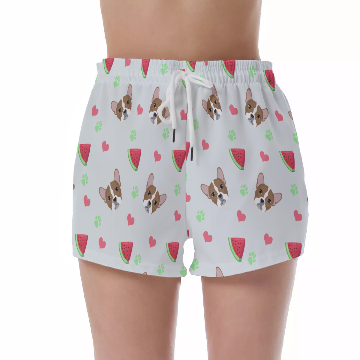 Comfortable Durable Luna - Women's Short Pants for French Bulldog Lovers