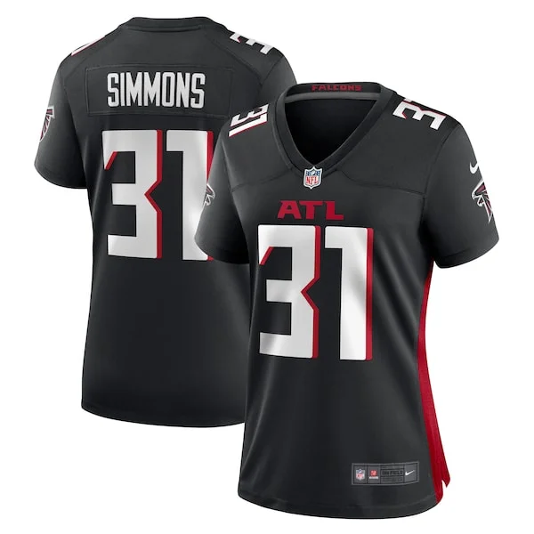 None Justin Simmons Game Jersey - Black | NFL Player Jersey | NFL Foot
