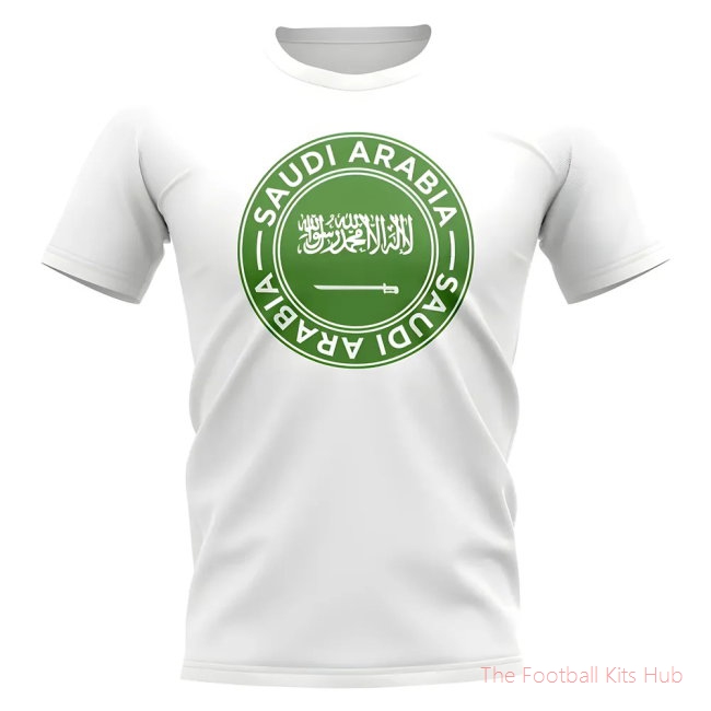 Saudi Arabia Football Badge T-Shirt (White)