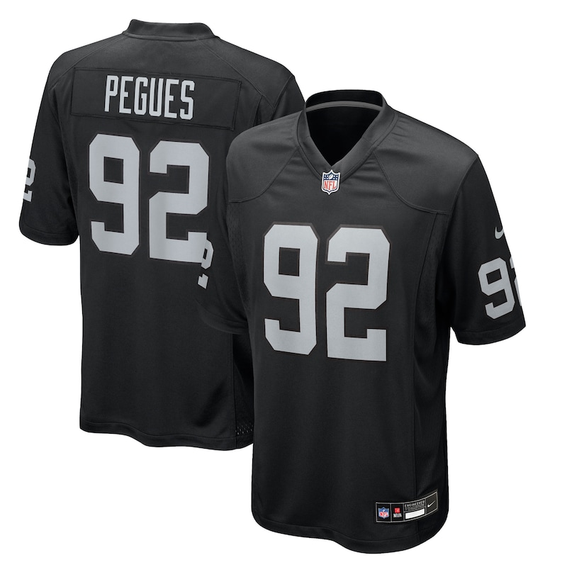 None JJ Pegues Las Vegas Raiders Historic Franchise Replica Jersey