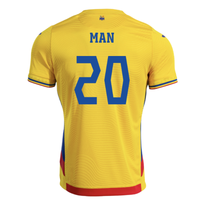 Romania 2025 Home Jersey Shirt Football Fan Apparel Match Day Game Day Apparel