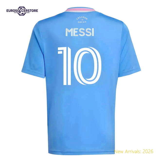 Kid-approved Football Team Kids Messi Jersey 2025-2026 Stretchy