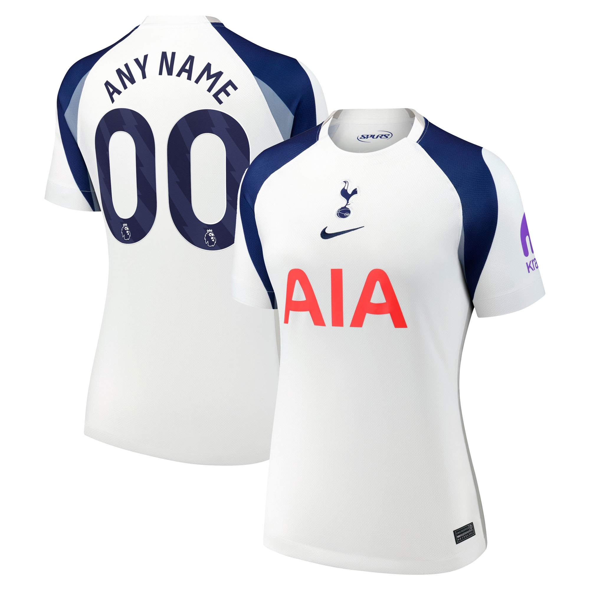 [SJH] Tottenham Hotspur Women's 2025/26 Home Replica Custom Jersey - White