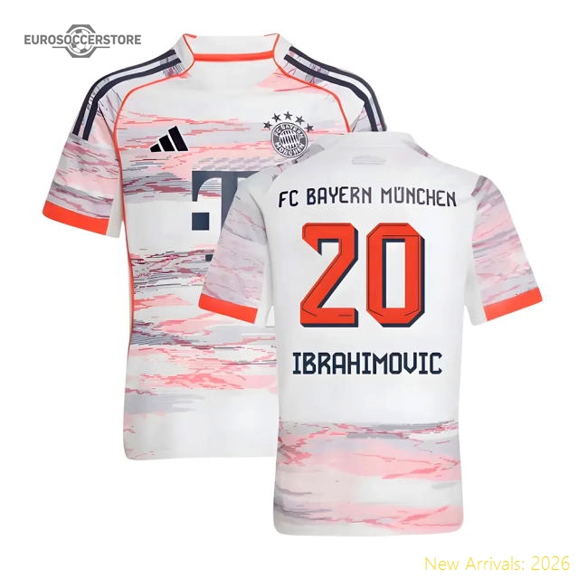 Popular 2025-2026 Bayern Munich Away Shirt (Kids) (Ibrahimovic 20)