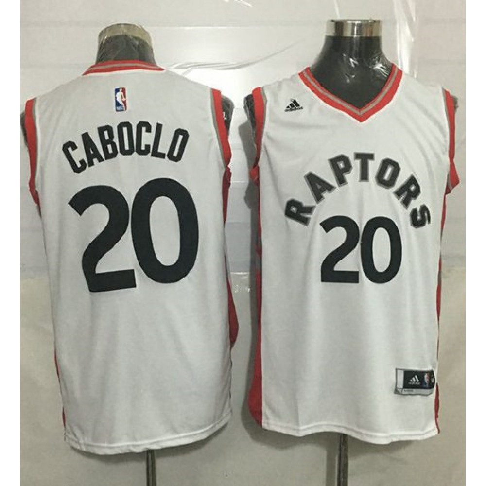 Raptors #20 Bruno Caboclo White Stitched NBA Jersey