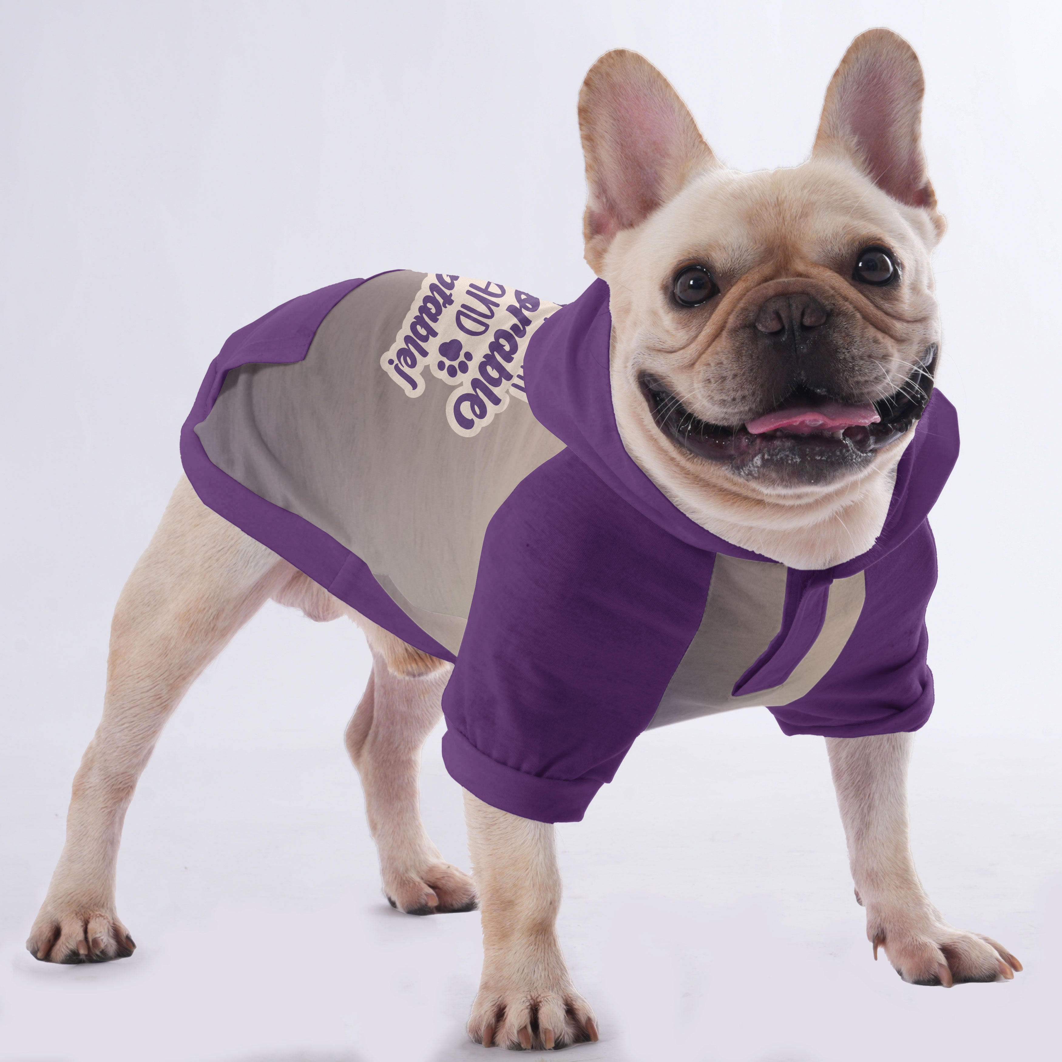 I'm both Adorable and Adoptable - Hoodies for French Bulldog | Frenchie Shop Original