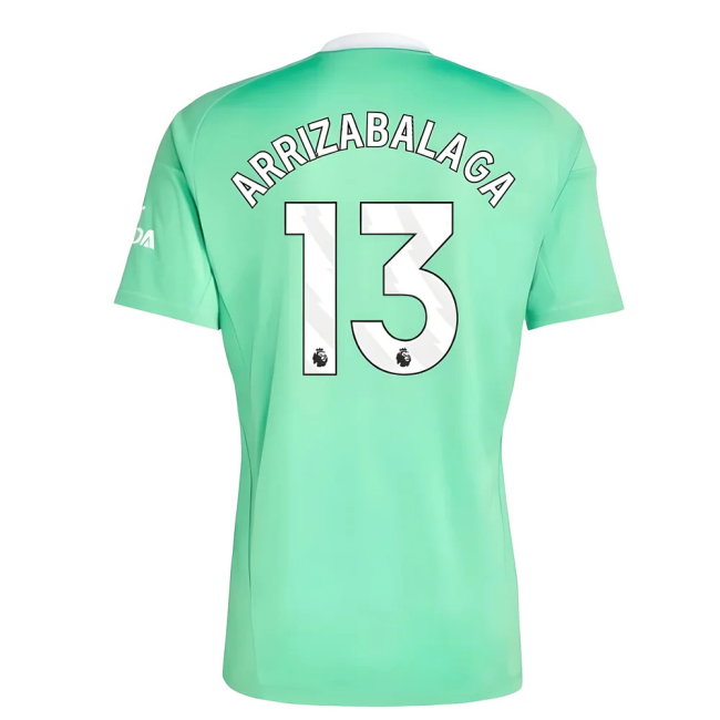 2025-2026 Arsenal Third Goalkeeper Shirt (Green) (Arrizabalaga 13)